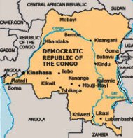 Map of DRC (by courtesy of the ICC)